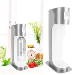 Effervescent Beverage Maker - Portable Carbonated Water Maker For Home & Commercial Use | Manual Carbonator Sparkling Water Dispenser Soda Stream Machine & More -KitchenAid Shop 41XBkB5HdAL