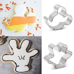 Cookie Cutter For Kids - Sandwich Cartoon Of Mickey Mouse Cookie Cutter Shaped Biscuit Mould For DIY Cake Craft Bakeware Decoration Stainless Steel Cutter Set 5 Pcs -KitchenAid Shop 41XEXAZewmL