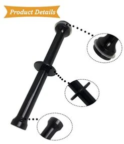 8006 Plunger Pusher Stick For Single Auger 8003 8004 8005 Rubber Gasket Tamper Black Plastic With The White Rubber Gasket