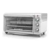 Black & Decker Lack+Decker TO3265XSSD Extra Wide Crisp ‘N Bake Air Fry Toaster Oven, Silver, Fits 9" X 13" Pan