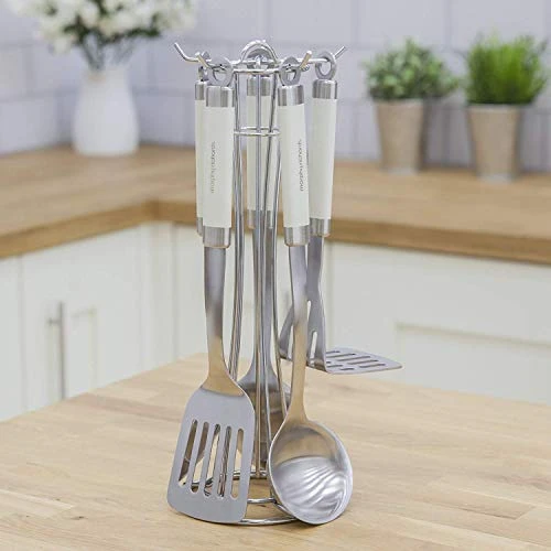 Morphy Richards Accents Tool Set, Stainless Steel, Ivory Cream, 5 Piece 6 Morphy Richards Accents Tool Set, Stainless Steel, Ivory Cream, 5 Piece - Image 4