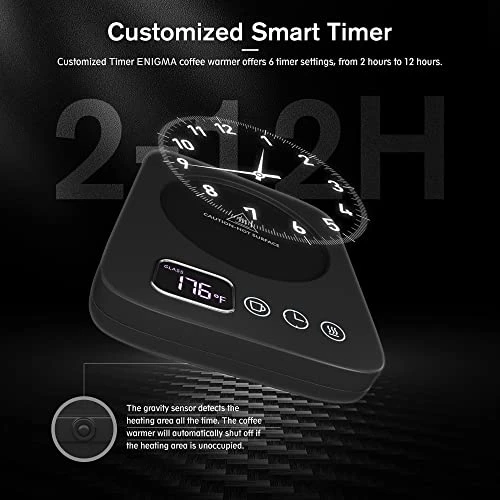NIGMA Coffee Mug Warmer For Desk, Electric Cup Candle Warmer With Auto Shut Off, Smart Kitchen Gadget For Heating Coffee, Tea, Hot Chocolate, And Milk (No Cup, Black) 6 NIGMA Coffee Mug Warmer For Desk, Electric Cup Candle Warmer With Auto Shut Off, Smart Kitchen Gadget For Heating Coffee, Tea, Hot Chocolate, And Milk (No Cup, Black) - Image 4