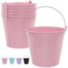 6-Pack Baby Pink Metal Buckets With Handle - 6 Inch Colored Tin Pails For Party, Kids, Wedding, Crafts, Pencil, Classroom, Utensils And Centerpieces 2 6-Pack Baby Pink Metal Buckets With Handle - 6 Inch Colored Tin Pails For Party, Kids, Wedding, Crafts, Pencil, Classroom, Utensils And Centerpieces -KitchenAid Shop 41XXKCOpRQL