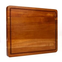 Wood Cutting Board 16.5x13 Inch Large Reversible Chopping Block With Handles And Juice Groove, Acacia Wood Butcher Block Extra Thick Wooden Chopping Board Meat Board Cheese Board