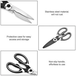 Kitchen Shears Heavy Duty,Kitchen Shears Multi Purpose,Poultry Shears,Kitchen Scissors,Kitchen Shears,Meat Scissors,Suitable For Chicken,Fish,Poultry,Vegetables,Fruit,Barbecue,Seafood,Black -KitchenAid Shop 41Xefpk6WGL