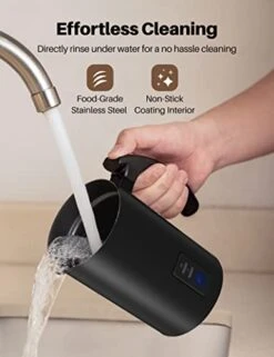 Milk Frother,Electric Foam Maker Stainless Steel Milk Steamer With Hot&Cold Milk Functionality Automatic Foam Electric Milk Warmer Silent Operation For Coffee, Latte, Hot Chocolates, Cappuccino -KitchenAid Shop 41XgrjeDTIL