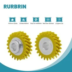 (4 PCS) W10112253 Mixer Worm Gear W10380496 Carbon Brushes Replacement For Whirlpool & KitchenAid Mixers Replace Parts 4162897 4169830 AP4295669 -KitchenAid Shop 41XlEd8G32L