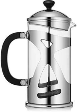 French Press Coffee Press Maker With Reusable Stainless Steel Filter, Large Comfortable Handle & Glass Protecting Durable Black Shell -KitchenAid Shop 41XoH8wUjUL. AC