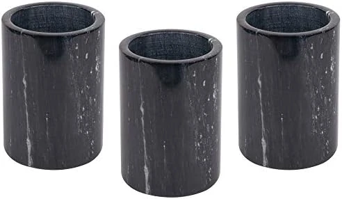 Marble Wine Bottle Cooler, Natural Black Marble, 6 X 4-Inch Elegant Wine Bottle Chiller 8 Marble Wine Bottle Cooler, Natural Black Marble, 6 X 4-Inch Elegant Wine Bottle Chiller - Image 6