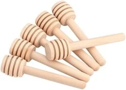 Honey Dipper Sticks, 50Pcs/set Household Wooden Mini Jam Honey Dipper Jar Dispensing Collecting Stirring Rod Stick(15cm / 5.9inch) -KitchenAid Shop 41XpsZIbveL. AC