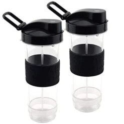 2 Pack Felji 20 Oz Cups With To Go Lids Replacement Set For Magic Bullet Blenders MB1001