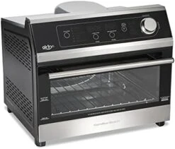 Hamilton Beach Air Fryer Countertop Toaster Oven, Includes Bake, Broil, And Toast, Fits 12” Pizza, 1800 Watts, 10 Cooking Modes + Digital Controls, Black & Stainless Steel 17 Hamilton Beach Air Fryer Countertop Toaster Oven, Includes Bake, Broil, And Toast, Fits 12” Pizza, 1800 Watts, 10 Cooking Modes + Digital Controls, Black & Stainless Steel -KitchenAid Shop 41XyGKpE8L. AC