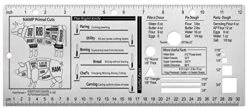 Chef's Culinary Tools Kitchen Ruler-Culinary Ruler For Kitchen Culinary Student And Amateu Chefs Kitchen Accessories (12.28X4.96") -KitchenAid Shop 41Y0iapMP L