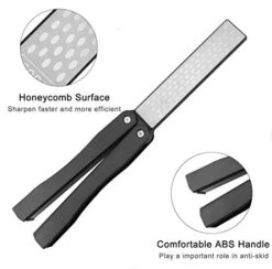 Ding Knife Sharpener, Floor 400/600 Grit Foldable Knife Whetstone Diamond Pocket Knife Sharpener Sector Shaped Double-Sided Knife Sharpening Stone For Kitchen Garden Outdoor (#1) -KitchenAid Shop 41Y0tlpvGOL