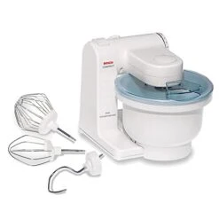 Bosch Osch MUM4405 Compact Tilt-Head Stand Mixer With Pouring Shield, 400 Watt, 4 Quart