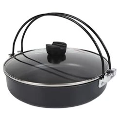 Cooking Pan, Non Stick Pan Food Grade Aluminium Alloy Material Hot Pot With Two Handles For Serving Noodles Shabu Shabu Or Stews