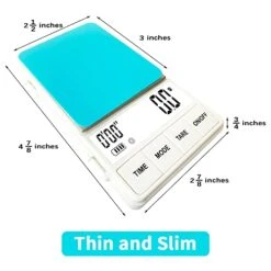 Spresso Scale With Timer, Slim And Thin, 1000g X 0.1g, Small Espresso Coffee Scale, 35 Ounces By 0.01oz, Coffee Scale Espresso, Large Backlit Display (Batteries Included) -KitchenAid Shop 41Y6cNELQAL