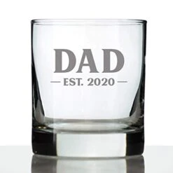 Dad Est 2023 - New Father Whiskey Rocks Glass Gift For First Time Parents - Bold 10.25 Oz Glasses -KitchenAid Shop 41Y9qCVCyvL
