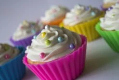 Jumbo Silicone Muffin Cups - 12 Large 3-5/8 Inch Baking Liners With Bonus Screw Top Storage Jar -KitchenAid Shop 41YCPNkn8ZL