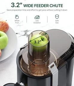 Juicer Machine, 800W Centrifugal Juicer With 3.2" Big Mouth For Whole Fruits And Vegetable, SIFENE Ultra Power Juice Extractor With 3 Speeds Settings, Celery Juicer, Carrots Juicer, Easy To Clean 10 Juicer Machine, 800W Centrifugal Juicer With 3.2" Big Mouth For Whole Fruits And Vegetable, SIFENE Ultra Power Juice Extractor With 3 Speeds Settings, Celery Juicer, Carrots Juicer, Easy To Clean -KitchenAid Shop 41YCp0E5ZpL
