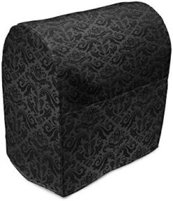 Ambesonne Tattoo Stand Mixer Cover, Monochrome Pattern With Floral Abstract Butterflies In Filigree Style Spiral Wings, Kitchen Appliance Organizer Bag Cover With A Pocket, 6-8 Quarts, Black And White -KitchenAid Shop 41YFxJPH6SL. AC