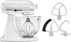 KitchenAid KSM105GBCER 5-Qt. Tilt-Head Stand Mixer With Glass Bowl And Flex Edge Beater - Empire Red -KitchenAid Shop 41YGeNHXUlL. AC