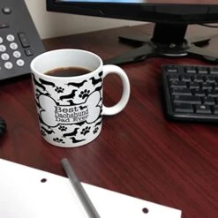 Dog Owner Gift Best Dachshund Dad Ever Paw Pattern 11oz Ceramic Coffee Mug Tea Cup White -KitchenAid Shop 41YP1gTmn8L