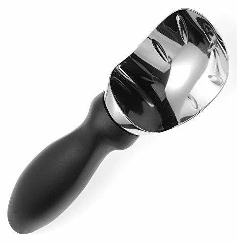 Ice Cream Scoop With Comfortable Handle, Black 3 Ice Cream Scoop With Comfortable Handle, Black