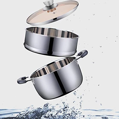 Small Steamer Stainless Steel Thickened Household Non-Stick Cooker Induction Cooker Gas Binaural Stew Pot Soup Pot Steamer 6 Small Steamer Stainless Steel Thickened Household Non-Stick Cooker Induction Cooker Gas Binaural Stew Pot Soup Pot Steamer - Image 4