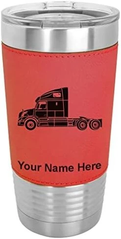 20oz Vacuum Insulated Tumbler Mug, Truck Cab, Personalized Engraving Included (Faux Leather, Black) 30 20oz Vacuum Insulated Tumbler Mug, Truck Cab, Personalized Engraving Included (Faux Leather, Black) -KitchenAid Shop 41YbeNWRiGL. AC