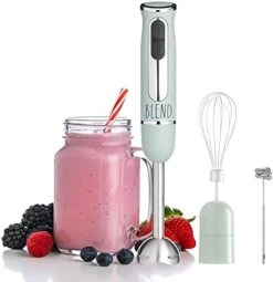 Immersion Hand Blender- Handheld Immersion Blender With Egg Whisk And Milk Frother Attachments, 2 Speed Blender, 500 Watts, Stainless Steel Blade (Cream) -KitchenAid Shop 41YiHt3rOhL. AC