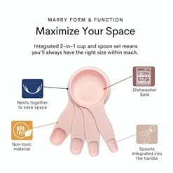 2 In 1 Combo Measuring Cup And Spoon Set - Nesting Measuring Cups And Spoon Set (Pink) 16 2 In 1 Combo Measuring Cup And Spoon Set - Nesting Measuring Cups And Spoon Set (Pink) -KitchenAid Shop 41Yr3YjLMyL