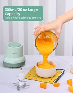 Baby Food Maker, HEYVALUE 13-in-1 Baby Food Processor Set For Fruit, Vegatable, Meat, Baby Food Blender With Baby Food Containers, Baby Food Freezer Tray, Baby Spoons, Silicone Spatula(Light Green) -KitchenAid Shop 41YrvtwssbL