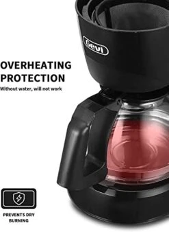 4 Cups Small Coffee Maker, Compact Coffee Machine With Reusable Filter, Warming Plate And Coffee Pot For Home And Office -KitchenAid Shop 41YvNNo2I0L