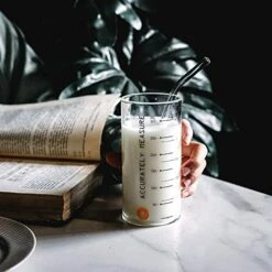 Glass Smoothie Straws, Reusable Clear Bent 9 In X 10 Mm Drinking Straws, Set Of 4 With Cleaning Brush -KitchenAid Shop 41Yzmp1kvkL