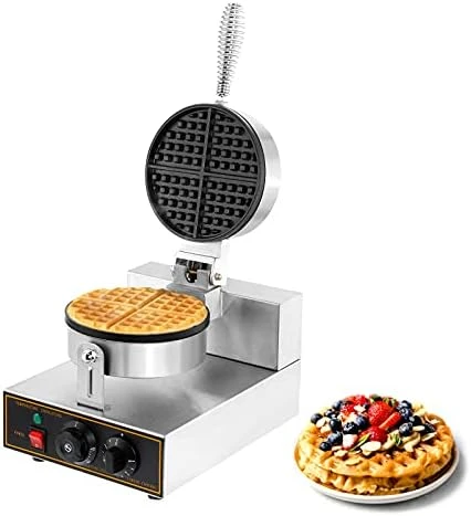 Waffle Maker Commercial Waffle Maker Machine 110V 1200W Non-stick Waffle Iron Maker Stainless Steel Round Waffle Maker Commercial For Restaurant 8 Waffle Maker Commercial Waffle Maker Machine 110V 1200W Non-stick Waffle Iron Maker Stainless Steel Round Waffle Maker Commercial For Restaurant - Image 6