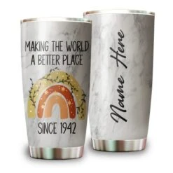 Teewarrior Personalized 80th Birthday Gifts For Women, Custom Name 1942 Birthday Gifts For Women, 80 Year Old Birthday Gifts For Women, Gift For 80 Year Old Woman, Birthday Gift For 80 Year Old Woman