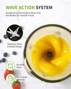 1200W Countertop Blender And Personal Blender Combo For Shake And Smoothies, 52oz Glass Jar, 22oz Travel Cup + 3 Adjustable Speed Control For Frozen Fruit Drinks, Smoothies, Sauces, Sliver -KitchenAid Shop 41ZD4Wpsh2L