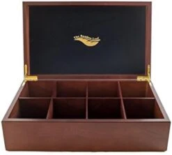 X Storage Organizer For Tea Collections, 8 Compartment W/Solid Lid (Cherrywood) -KitchenAid Shop 41ZDNGNpuYL. AC