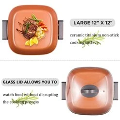 Extra Deep Nonstick Electric Skillet - Scratch Resistant - Serves 3 To 5 People (6Qt.) -KitchenAid Shop 41ZDXkKGplL