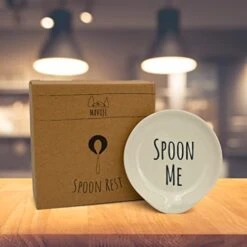 Coffee Spoon Rest - Farmhouse Small Spoon Holder For Coffee, Tea & Cocktails, Ceramic Spoon Rest For Tablespoon, Teaspoon & Bar Spoon, Coffee Bar Accessories And Decor (Spoon Me) -KitchenAid Shop 41ZMcvOhhhL
