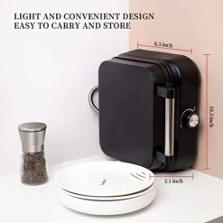 Aluminum Waffle Maker, 1500W Belgian Waffle Maker With Adjustable Temperature Control, Non-Stick Mini Waffle Easy Clean Up Waflera Electrica With Cool Touch Handle(Black) 10 Aluminum Waffle Maker, 1500W Belgian Waffle Maker With Adjustable Temperature Control, Non-Stick Mini Waffle Easy Clean Up Waflera Electrica With Cool Touch Handle(Black) -KitchenAid Shop 41ZOk0LXq4L