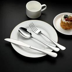 Salad Forks Set Of 8, Stainless Steel Silverware Flatware Forks, Appetizer Dessert Forks, 6.8 Inches, Mirror Finish And Dishwasher Safe 11 Salad Forks Set Of 8, Stainless Steel Silverware Flatware Forks, Appetizer Dessert Forks, 6.8 Inches, Mirror Finish And Dishwasher Safe -KitchenAid Shop 41ZQmjJqtRL