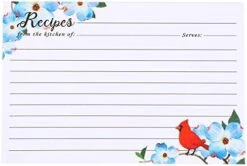 Recipe Cards 4x6 Inch, Cut Thicken Card Stock Double Sided Recipe Cards, 50-Pack (Flower) 16 Recipe Cards 4x6 Inch, Cut Thicken Card Stock Double Sided Recipe Cards, 50-Pack (Flower) -KitchenAid Shop 41ZUqYYdSiL. AC