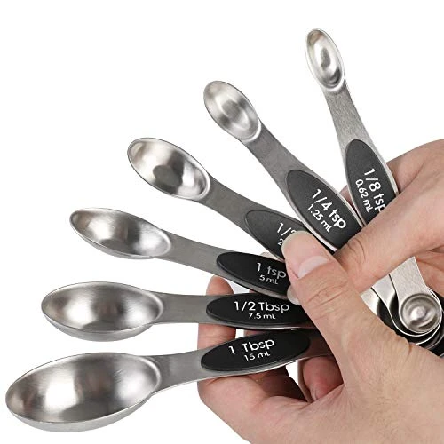 Magnetic Measuring Spoons Set Of 7 Stainless Steel Double Sided Nesting Teaspoon Tablespoon For Measuring Dry Liquid Ingredients 7 Magnetic Measuring Spoons Set Of 7 Stainless Steel Double Sided Nesting Teaspoon Tablespoon For Measuring Dry Liquid Ingredients - Image 5