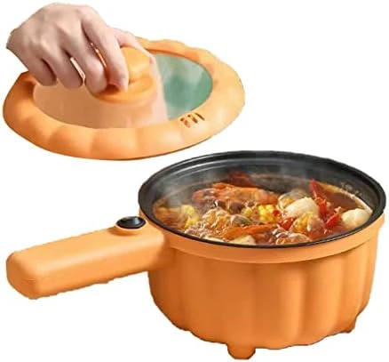 Electric Hot Pot, Mini Electric Stove Nonstick Two Gears Versatile Fire Plastic Ceramic Long Handle For Office (White) 9 Electric Hot Pot, Mini Electric Stove Nonstick Two Gears Versatile Fire Plastic Ceramic Long Handle For Office (White) - Image 7