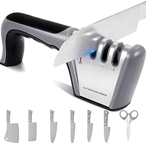 GENERIC Kitchen Knife Sharpener,2023 Best Upgraded 3-Stage Blade Sharpener Stone(Ceramic,Coarse,Fine).Made For Chef/Fillet Knives.Easy Manual Sharpening With Cut-Resistant Glove For More Safety 9 GENERIC Kitchen Knife Sharpener,2023 Best Upgraded 3-Stage Blade Sharpener Stone(Ceramic,Coarse,Fine).Made For Chef/Fillet Knives.Easy Manual Sharpening With Cut-Resistant Glove For More Safety - Image 7