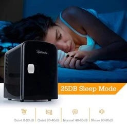 Mini Fridge Portable AC/DC Powered Thermoelectric System Cooler And Warmer 4 Liter/6 Can For Cars, Homes, Offices, And Dorms,Black (Renewed) 11 Mini Fridge Portable AC/DC Powered Thermoelectric System Cooler And Warmer 4 Liter/6 Can For Cars, Homes, Offices, And Dorms,Black (Renewed) -KitchenAid Shop 41ZZBE5hDaL