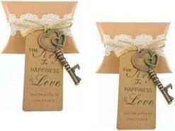 50pcs Double-heart Key Bottle Opener Wedding Party Favor Souvenir Gift With Candy Box Escort Tag And Jute Rope(Gold Tone) -KitchenAid Shop 41ZaoR6k1zL. AC