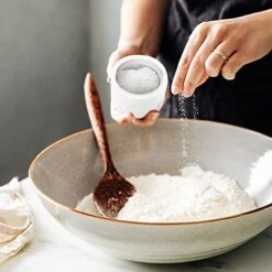 Marble Salt Cellar With Lid, Multi-Purpose Marble Container For Salt, Pepper, Paprika And Powdered Herbs, Marble Box For Jewelry, Watches And Accessories (White) -KitchenAid Shop 41Zb6vqNXmL